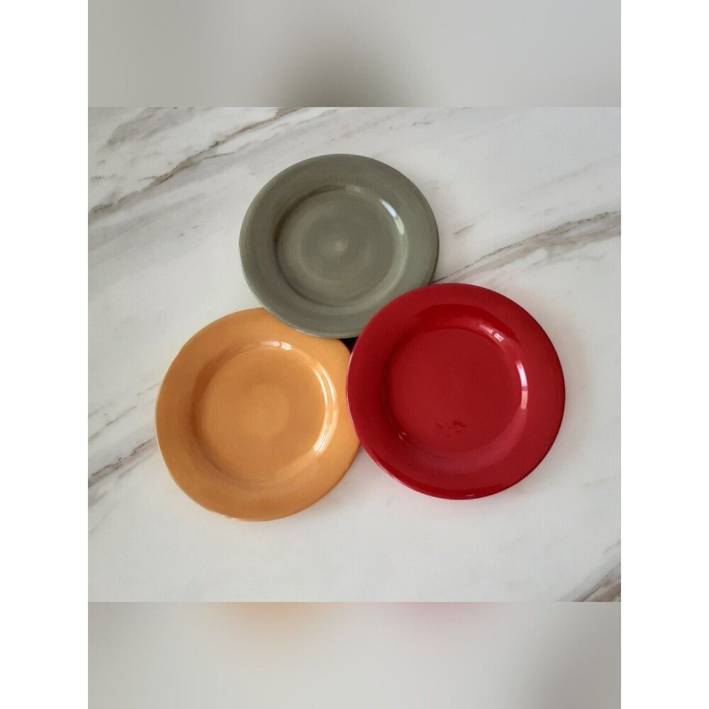 CIAO II By Artimino Italy Earthenware Salad Plates - Set of 3 - Vtg